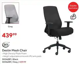 Staples Destin Mesh Chair offer