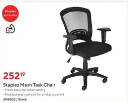 Staples Staples Mesh Task Chair offer