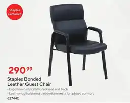 Staples Staples Bonded Leather Guest Chair offer