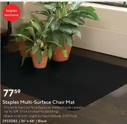 Staples Staples Multi-Surface Chair Mat offer