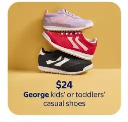 Walmart George kids' or toddlers' casual shoes offer