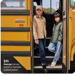 Walmart George canvas jacket or hooded quilted jacket offer