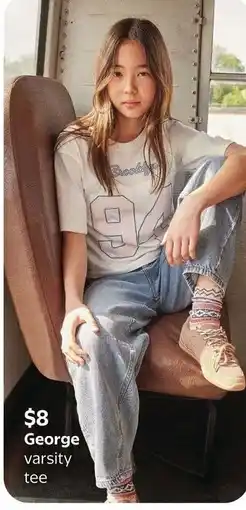Walmart George varsity tee offer