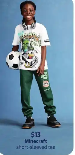 Walmart Minecraft short-sleeved tee offer
