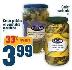 Marché Adonis Cedar pickles or vegetable marinade offer