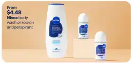 Walmart Nivea body wash or roll-on antiperspirant offer