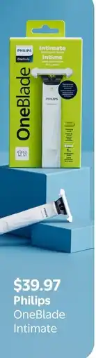 Walmart Philips OneBlade Intimate offer