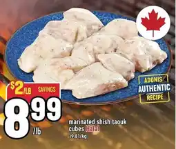 Marché Adonis Marinated shish taouk cubes offer