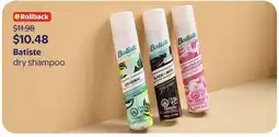 Walmart Batiste dry shampoo offer