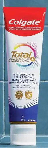 Walmart Colgate total active prevention toothpaste offer