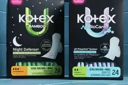 Walmart Kotex Bamboo or Biocare pads or liners offer