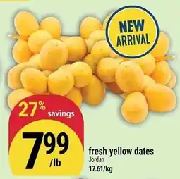 Marché Adonis Fresh yellow dates offer
