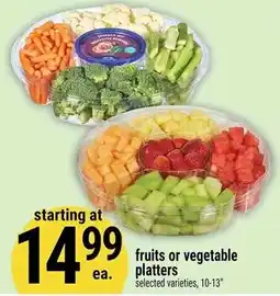 Marché Adonis Fruits or vegetable platters offer