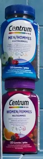 Walmart Centrum Women or Men MultiGummies multivitamins offer