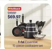 Walmart T-fal Essential cookware set offer
