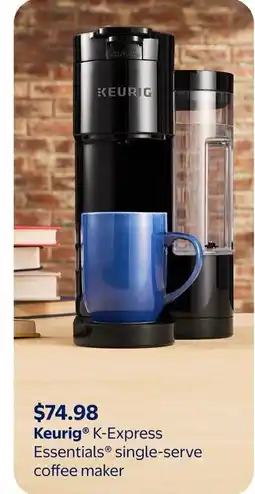 Walmart Keurig K-Express Essentials single-serve coffee maker offer