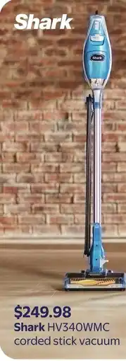 Walmart Shark HV340WMC corded stick vacuum offer