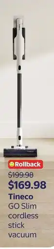 Walmart Tineco GO Slim cordless stick vacuum offer