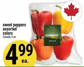Sweet peppers assorted colors