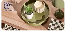Walmart Anko home decor offer