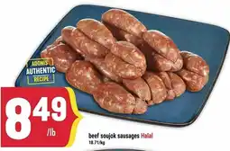 Marché Adonis Beef soujok sausages offer