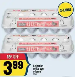 Marché Adonis Selection white egg x-large offer