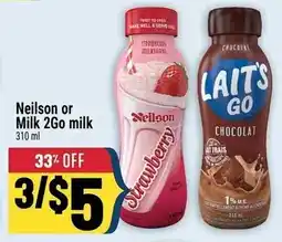 Marché Adonis Neilson or Milk 2Go milk offer