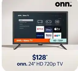 Walmart onn. HD 720p TV offer