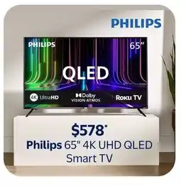 Walmart Philips 4k uhd qled smart tv offer