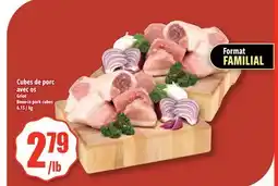 Bonanza Cubes de porc avec os offer