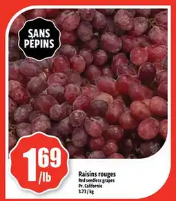 Bonanza Red Seedless Grapes offer