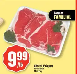 Bonanza T-bone steak offer