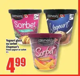 Bonanza Yogourt glace ou sorbet Chapman offer