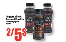 Bonanza Yogourt à boire Danone Œikos Pro offer