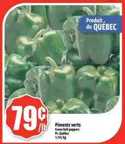 Bonanza Green bell peppers offer