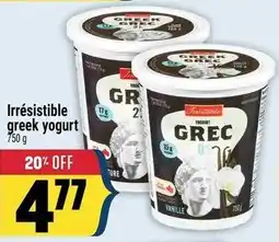 Marché Adonis Irrésistible greek yogurt offer
