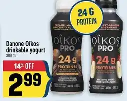 Marché Adonis Danone Oikos drinkable yogurt offer
