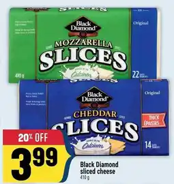 Marché Adonis Black Diamond sliced cheese offer