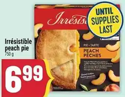 Marché Adonis Irrésistible peach pie offer