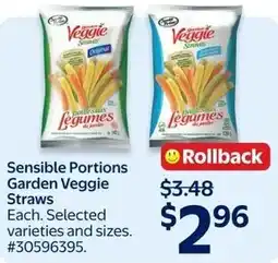 Walmart Sensible Portions Garden Veggie Straws offer