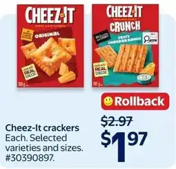 Walmart Cheez-It crackers offer