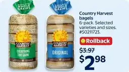 Walmart Country Harvest bagels offer