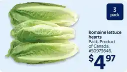 Walmart Romaine lettuce hearts offer