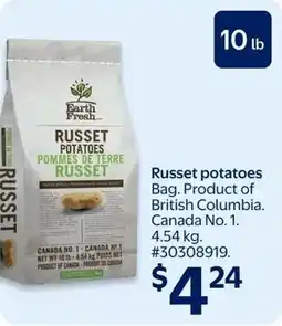 Walmart Russet potatoes offer