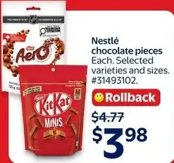 Walmart Nestlé chocolate pieces offer