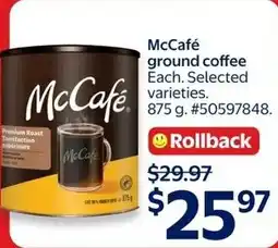 Walmart McCafé ground coffee offer