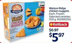 Walmart Watson Ridge chicken nuggets offer