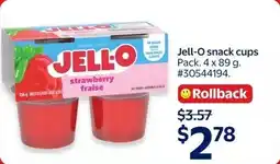 Walmart Jell-O snack cups offer