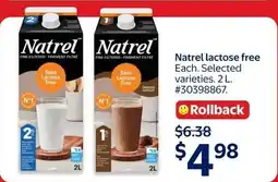 Walmart Natrel lactose free offer