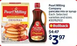 Walmart Pearl Milling Company pancake mix or syrup offer